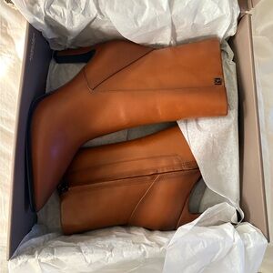 Women's Franco Sarto Appia booties in Tobacco.